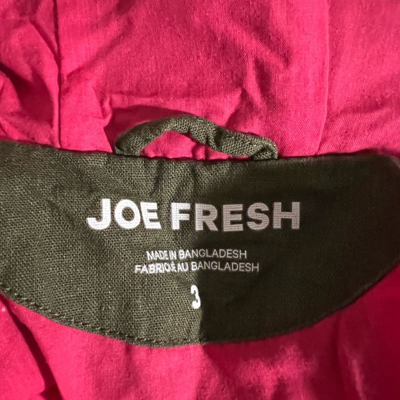 Joe Fresh linen blend lightweight jacket, size toddler 3 - Picture 4 of 5